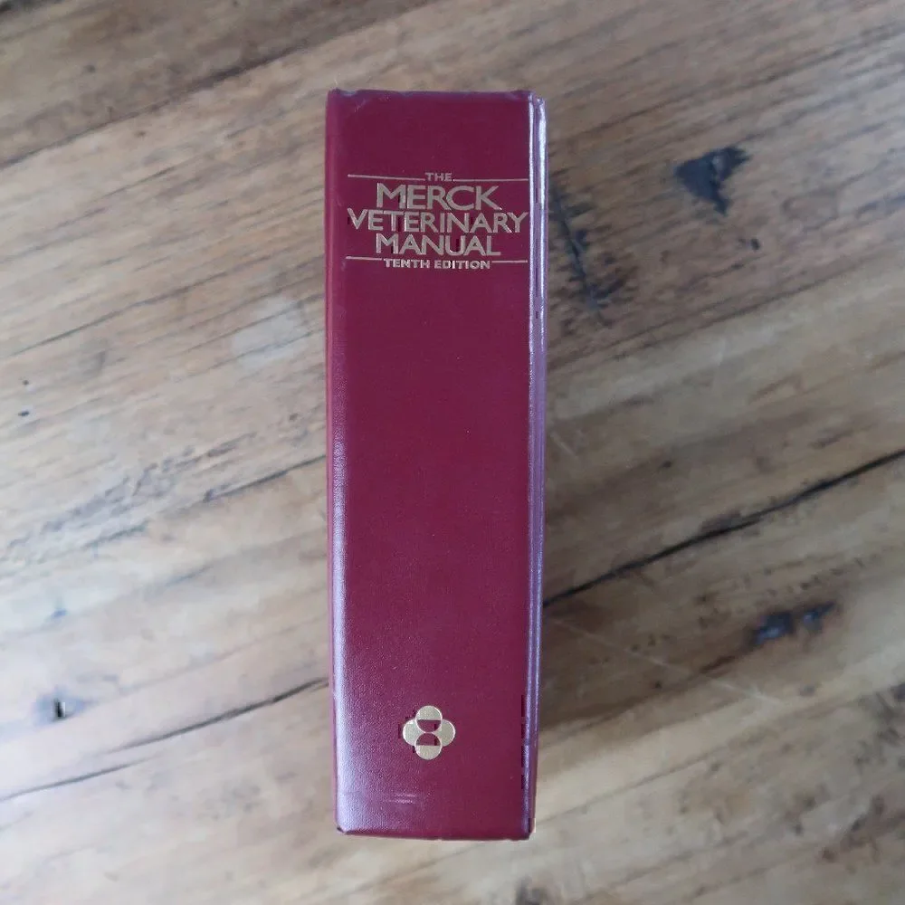 THE MERCK VETERINARY MANUAL TENTH EDITION HARDBACK REFERENCE MANUAL BOOK